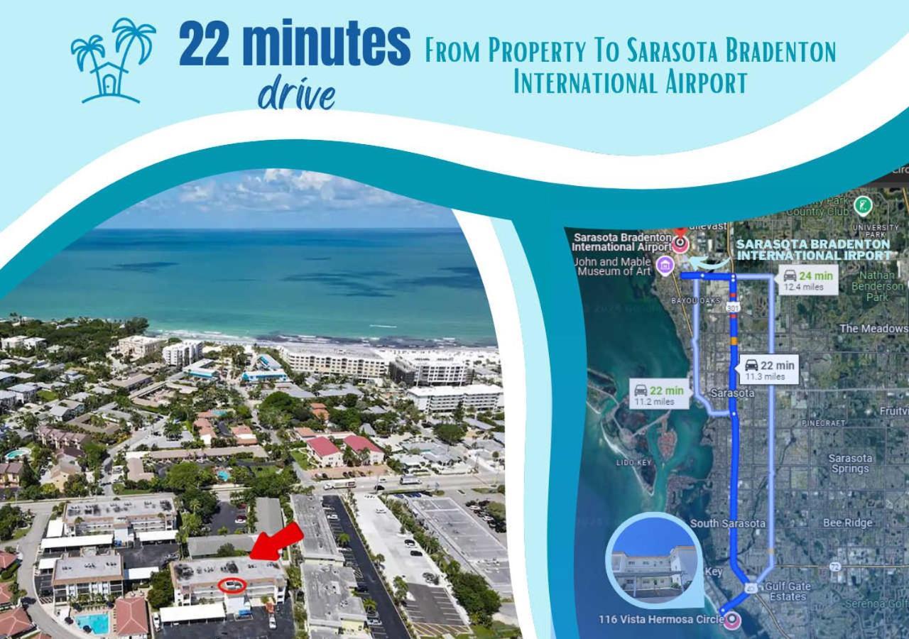 Updated Condo With Pool, Walk To Crescent Beach & Restaurants! 사라소타 외부 사진